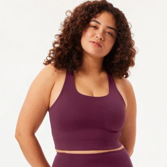 girlfriend collective Other - Girlfriend Collective Plum Paloma Racerback Bra